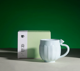杭州西湖景区荷影茶杯影青釉单杯礼盒