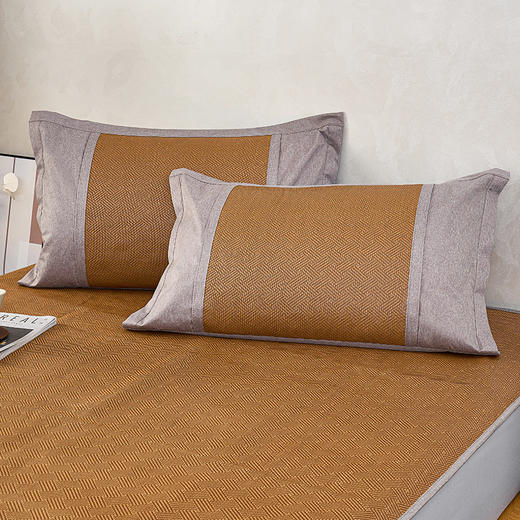 多喜爱 藤席/席子-私享生活（绑带款/笠围款）对枕套 天然选材 编织清凉 植物选材 细密编制 柔软光滑 蜂窝气孔 无痕折叠 无毛刺 加宽包边 商品图4