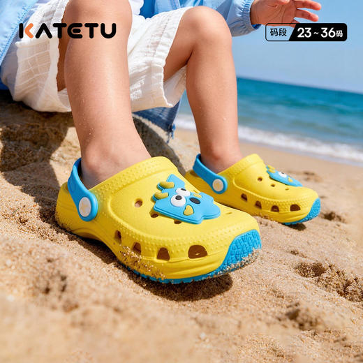 卡特兔童鞋儿童凉拖鞋2026年夏季新品外穿洞洞鞋软底防滑儿童凉鞋 商品图0