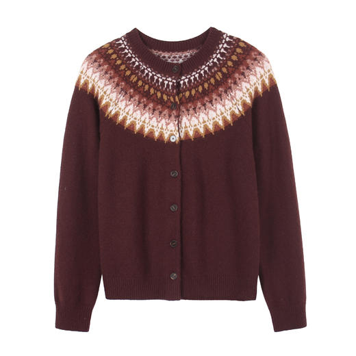 ESPRESSO费尔岛提花圆领开衫FWF101025E 商品图1