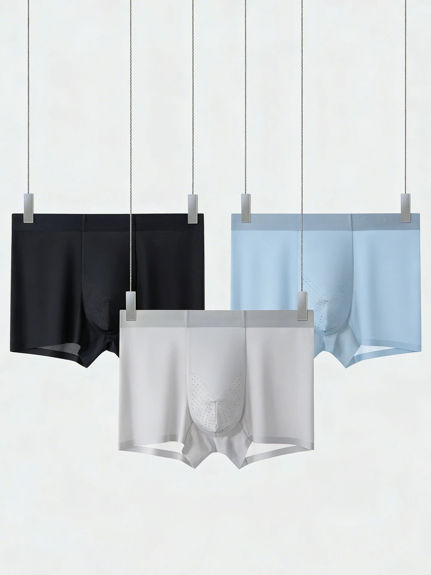 【第二肌肤锦纶氨纶】SCHIESSER德国舒雅男士平角裤，锦纶氨纶超细舒适面料单条装 尺码（L-3XL) 35/26199T