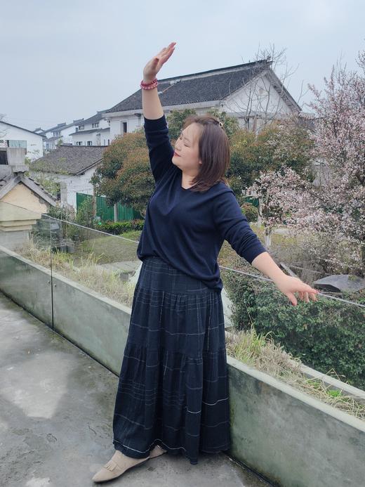 【群内福利】【半身裙】小众设计中长伞裙蛋糕裙，色织全棉面料；吸水性和透气性好 商品图3