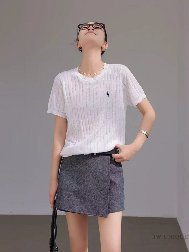 DYJ20261036，小马标绞花短袖衫