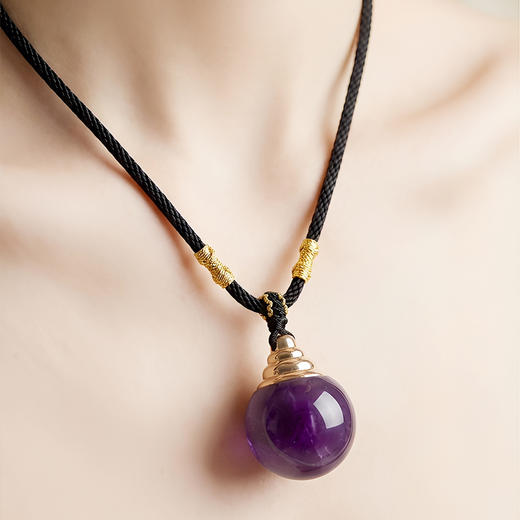 水晶吊坠 莲花 球形 商品图5