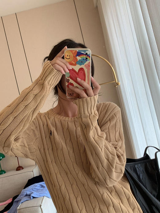 324-3 亲戚工厂 买贵揍我 亲肤舒适减龄时髦 马仔纯棉圆领毛衣 整个人明亮起来 商品图13