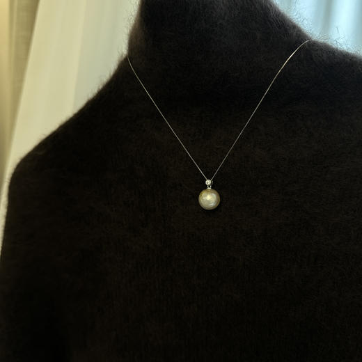 香槟 海水南洋金珠巴洛克吊坠 约14mm 商品图4