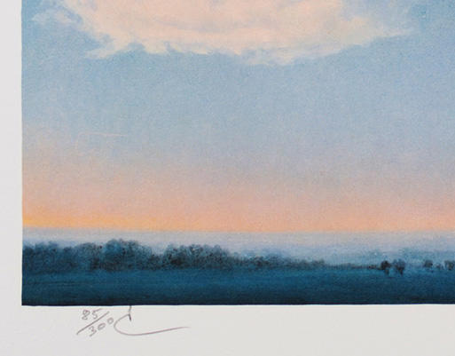 独角鹿西洋古董2010年法国巴黎Art-Lithographies出版雷内·马格利特图版签名限量彩色石版画作品《The Battle of the Argonne阿尔贡战役》 商品图6