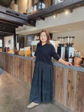 【群内福利】【半身裙】小众设计中长伞裙蛋糕裙，色织全棉面料；吸水性和透气性好