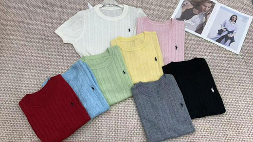 DYJ20261036，小马标绞花短袖衫 商品图6