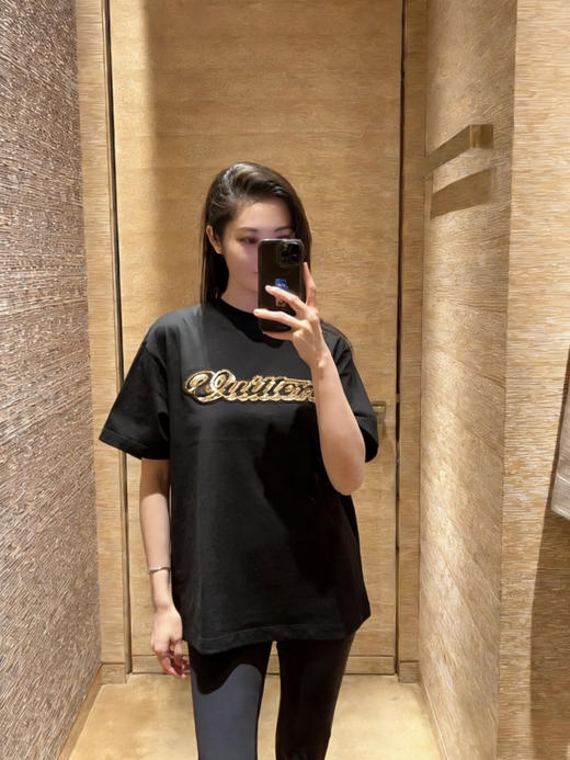 驴家 25ss亮片字母标识刺绣短袖T恤男女同款（DY） 商品图8