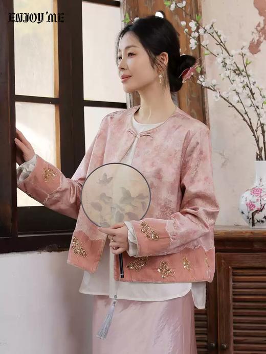 【门店同款】ENJOY春季“画中行”烟棠初凝中式马夹 169649518 商品图1