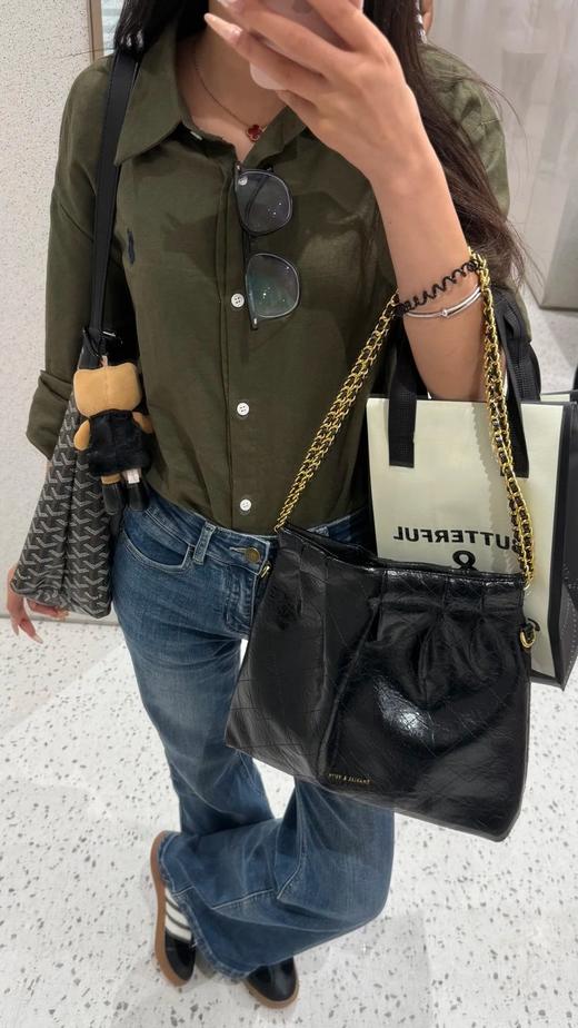 【高品质私服】【RL经典版深绿斜纹棉布衬衫】经典版型，纯棉面料，既有筋骨，又有柔和的触感G1672-CC【无标出货 介意慎拍】 商品图1