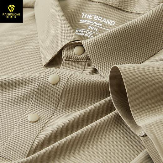 无缝锦氨冰丝男士POLO衫短袖薄款空调衫翻领polo衫男 商品图3