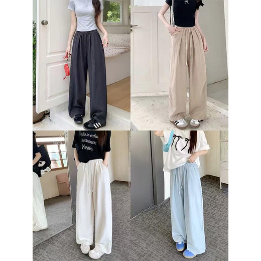 初秋新款阔腿裤女奶芙裤高腰显瘦空气裤纪念日百货门店同款164595362 商品图2