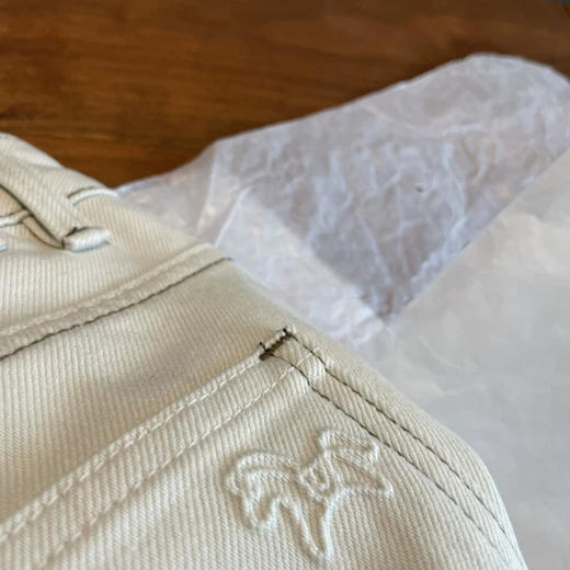 贸易公司订单！用料就是正！2026早春皮标小马刺绣直筒显瘦牛仔裤！ 商品图0