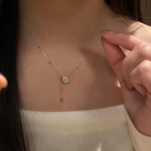 【风叙】925纯银水滴闪锆流苏项链【JHY-N002102B】 商品图2