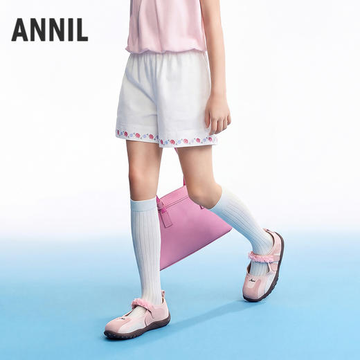 女童全腰梭织短裤夏季新款安奈儿童装EG626599 商品图1