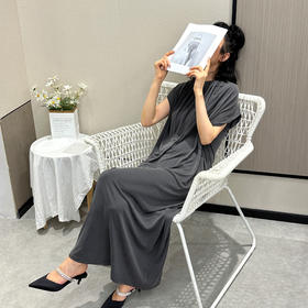 03-4潘依绣丁丁宠粉【氧气美人】法式气质显瘦中长款连衣裙 WH23046