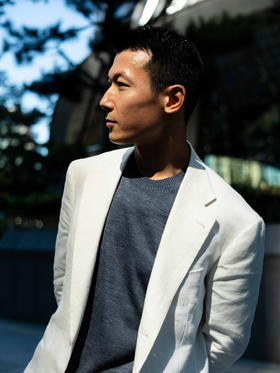 Dalmo pure silk T恤 蓝色