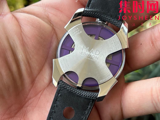K1新款MB&F MAD1S系列 战斧摆陀 紫 / 蓝——侧向读时 + 大摆陀“暴走旋转”的现象级机械玩具 男士腕表 表径42mm 商品图14