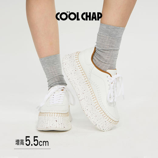 COOLCHAP 重奏系列-5.5cm吐司厚底小白鞋——5.5cm增高不增重，妥妥小个子救星！ 商品图3