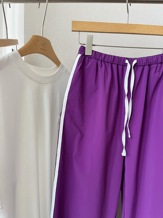 【比好更好】噢蜜ooomeooo东丽速干条纹直筒裤 商品图8