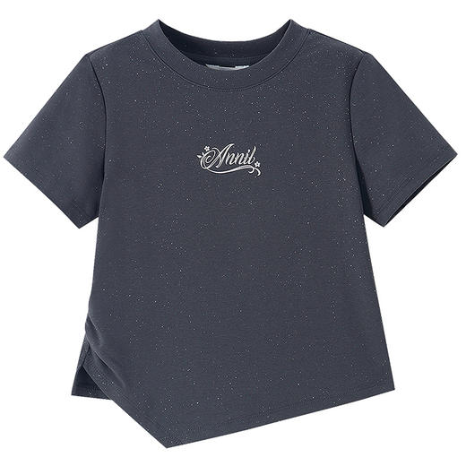 女童圆领短袖针织衫夏季新款安奈儿童装EG621640 商品图6