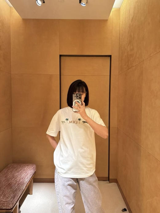 驴家 25ss椰树斑马绣花短袖T恤 男女同款（DY） 商品图5