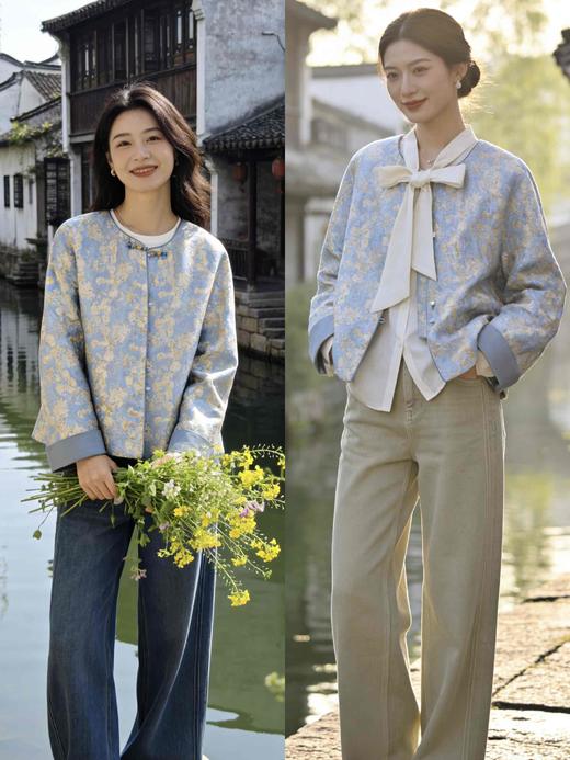 64W826春上新 国风印花外套 商品图1