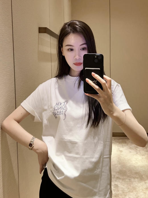 驴家 25ss字母标识数字印花短袖T恤 男女同款（DY） 商品图1