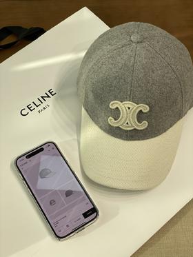赛琳Celine 羊毛拼色棒球帽   佘诗曼同款    (CO)