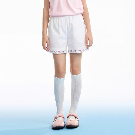 女童全腰梭织短裤夏季新款安奈儿童装EG626599 商品图3