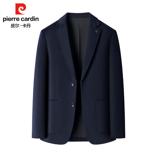 皮尔卡丹领针全羊毛平纹两粒扣西服PSXK41204 商品图0