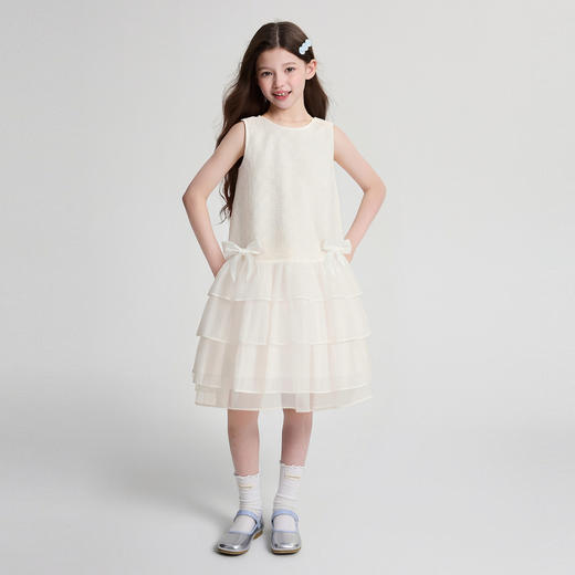 笛莎Deesha 2026年夏季新款中童女童F时尚出街连衣裙连衣裙 商品图2