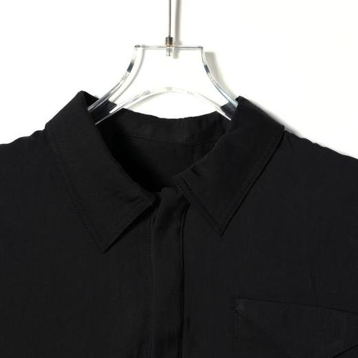 5067SDSA男装2026新款高贵轻奢潮牌翻领半开襟三角贴袋短袖衬衫百搭 商品图2