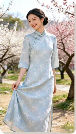 68H004上新 时尚气质款旗袍连衣裙 商品图0