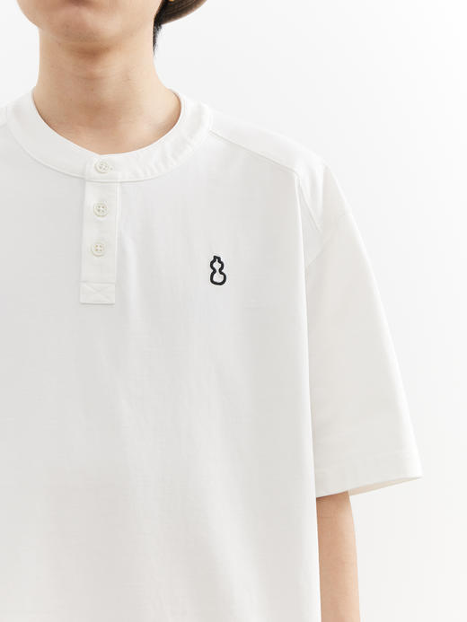 吃茶去chichaqu26春夏凉感速干Coolmax亨利领短袖T恤户外运动休闲 商品图1