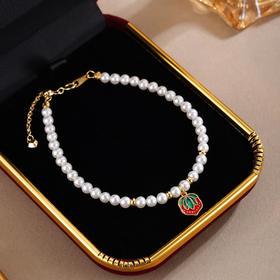 子佩集【美好发生】银S925珍珠惜王妃手链【MLSL002】3mm珠草莓镀金2601