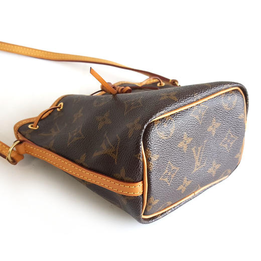 【95新】LV路易威登M41346棕色老花Nano Noe抽绳小水桶包单肩包女士210326AK08 商品图5