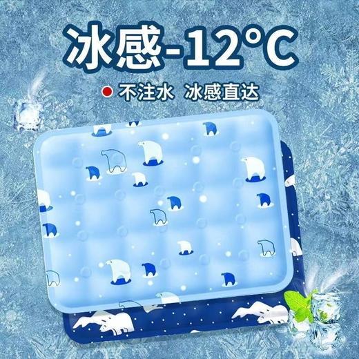 【夏日常备❗️新升级软冰冰垫】清凉降温，快速清凉，凉而不冰超舒服！夏季坐垫凉垫汽车水垫降温宠物冰凉垫子免注水凝胶学生水床垫 商品图0