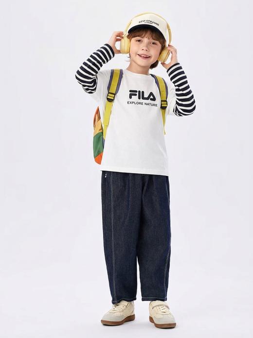 直发 【100棉】 飞鸟家儿童假两件长袖T恤 商品图9