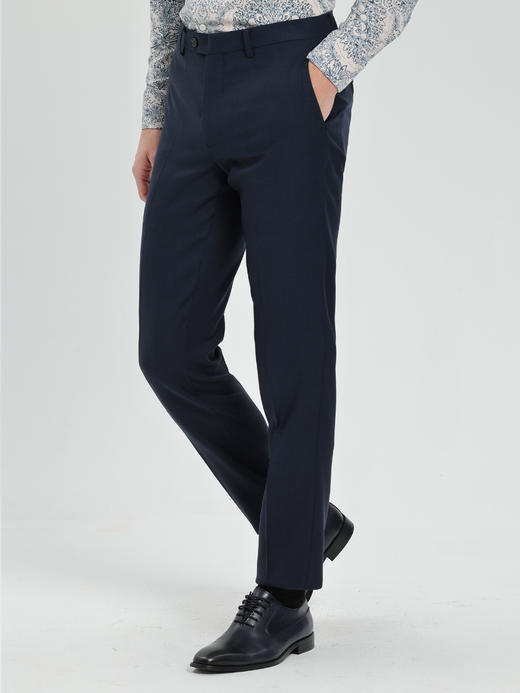 callisto藏青意大利Loro Piana绵羊毛西裤 商品图3