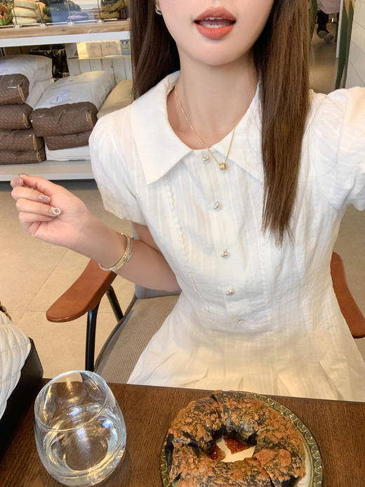 <曾小咸推荐>3.25现货秒杀 ！微信超特价！学院风泡泡袖连衣裙 日常279.99 立减140 秒杀139.99！！ 商品图7