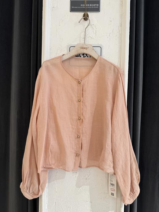 【门店同款】ENJOY夏季韩版圆领排扣上衣 162696400 商品图0