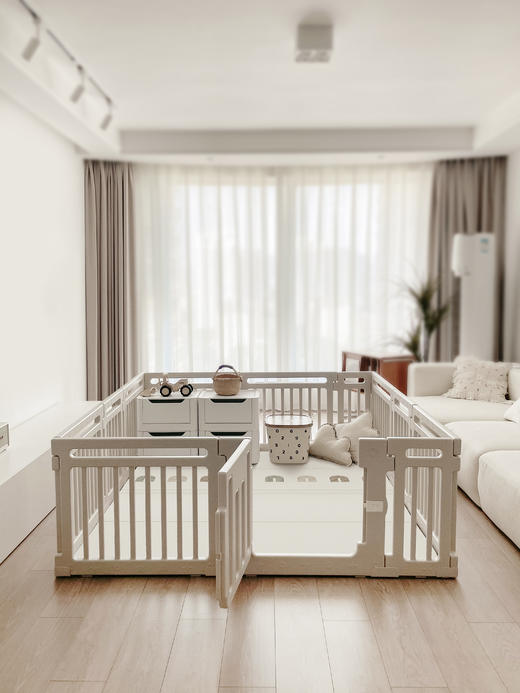 贝易大自然宝宝游戏围栏爬爬垫婴儿防护栏地上儿童彩虹屋室内家用【会员下单送：小熊收纳筐+小汽车，围栏+爬行垫套餐还送彩虹摇马，联系客服参加哦】 商品图5