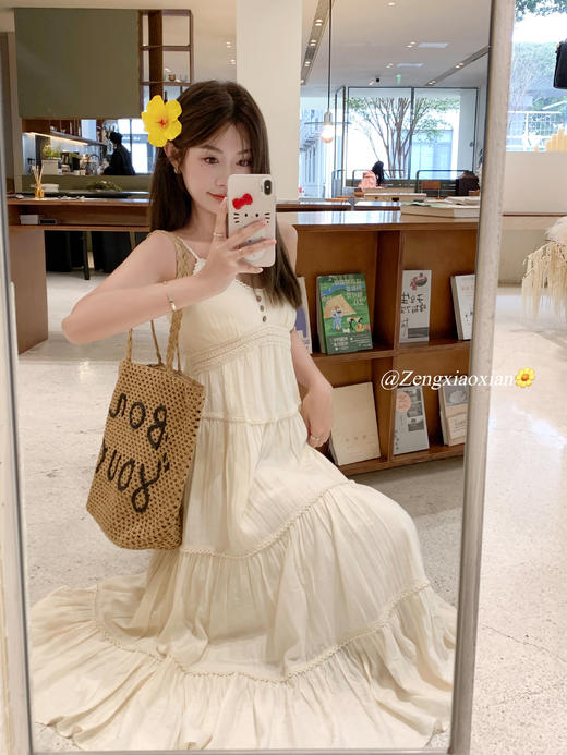 <曾小咸推荐>3.25现货秒杀 ！微信超特价！法式V领吊带连衣裙 日常269.99 立减150 秒杀119.99！！ 商品图8