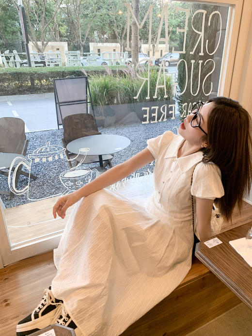 <曾小咸推荐>3.25现货秒杀 ！微信超特价！学院风泡泡袖连衣裙 日常279.99 立减140 秒杀139.99！！ 商品图9