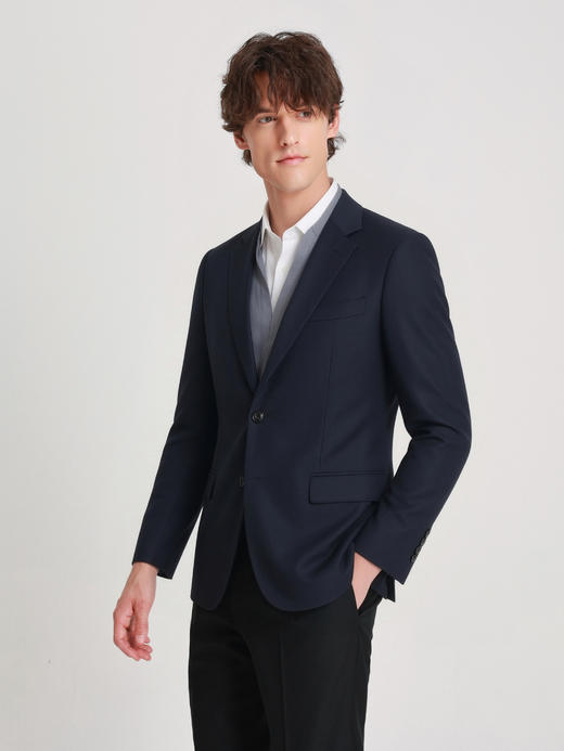 callisto藏青高支羊毛混纺西服 商品图3