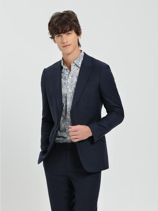 callisto藏青意大利Loro Piana绵羊毛西服 商品图3