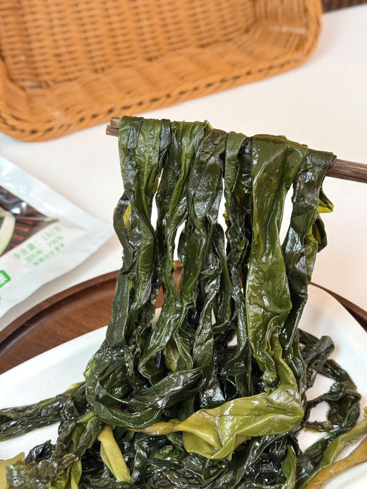 🌊北纬37°黄金海域直供【厨姥太有机海带苗】脆嫩飙鲜❗️家常美味😋 ✅北纬37°威海黄金海域，盐渍锁鲜，一口尝尽大海原生鲜  商品图2